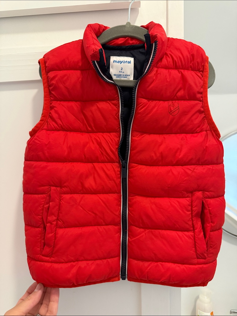 Mayoral Red Quilted Puffer Vest for Kids